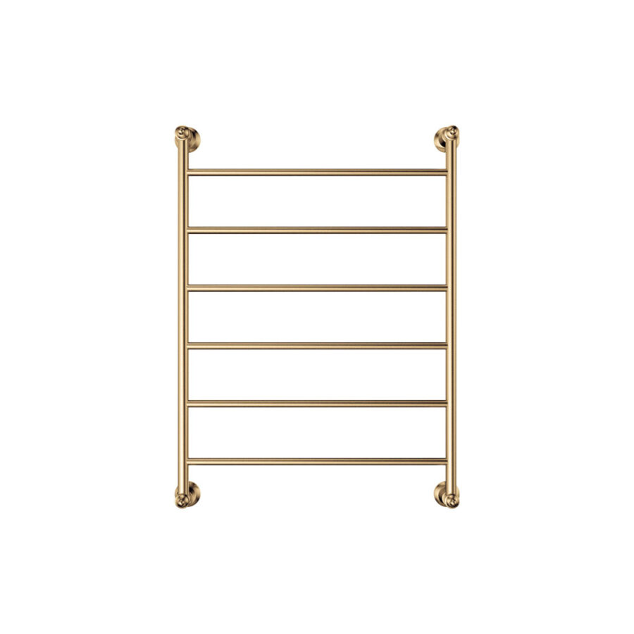 Fienza Lillian Heated Towel Rail, 600 x 800mm, Urban Brass