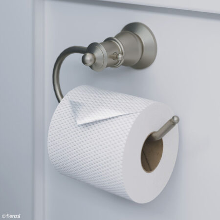 Fienza Lillian Toilet Roll Holder, Brushed Nickel