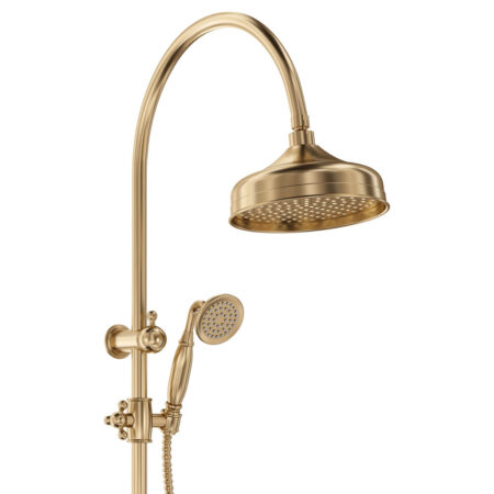 Fienza Lillian Twin Shower, Urban Brass