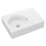 Fienza Reba Left Bowl Wall Basin, No Tap Hole