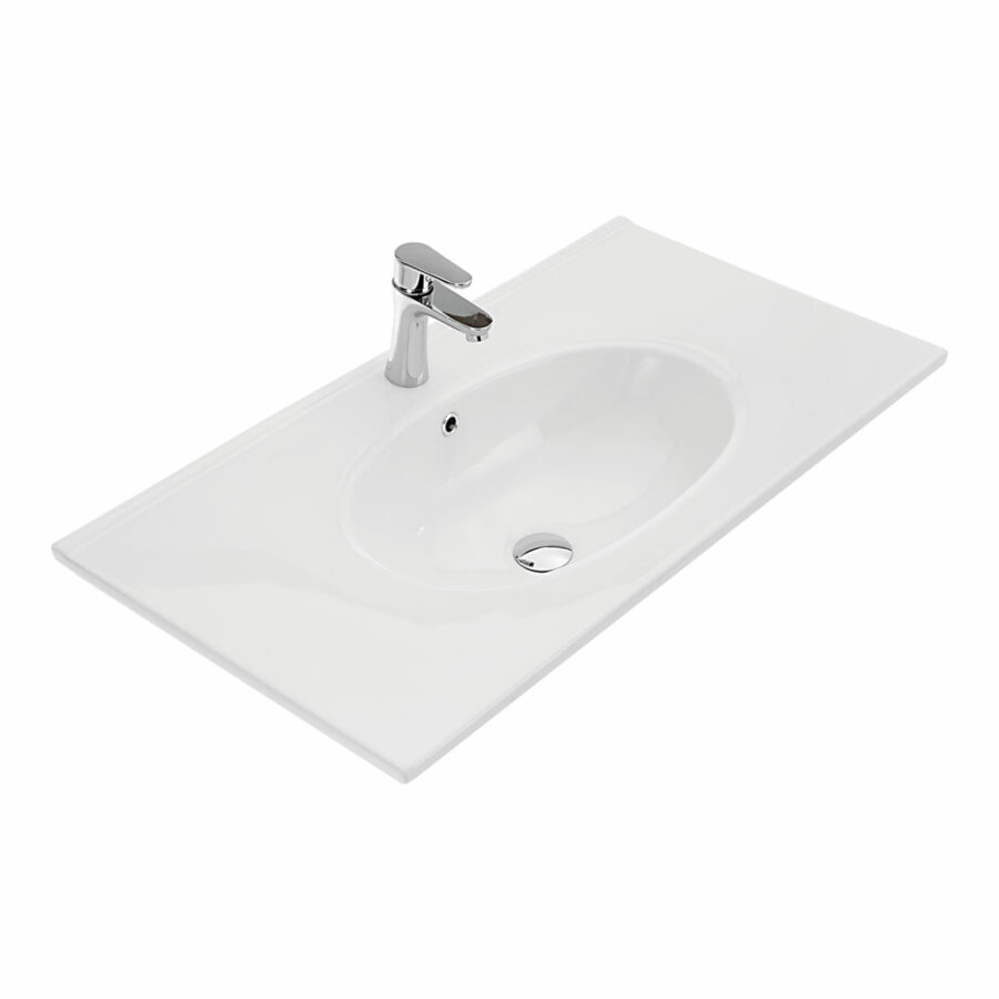 Fienza Rotondo Full Depth Ceramic Basin-Top 900