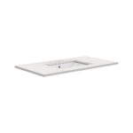 Fienza Sarah Bianco Marble 900 Undermount Basin-Top, No Tap Hole