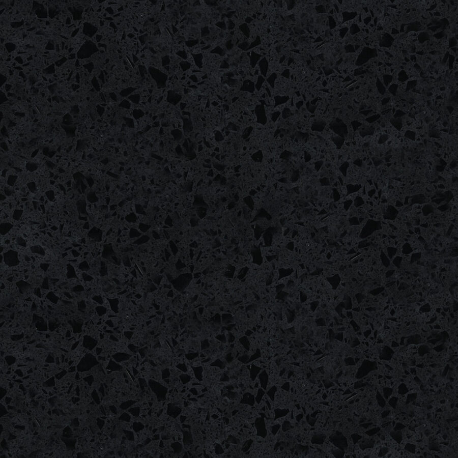Fienza Sarah Black Sparkle 900 Semi-Inset Basin-Top, 1 Tap Hole
