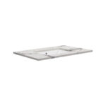 Fienza Sarah Calacatta Marble 750 Undermount Basin-Top, No Tap Hole