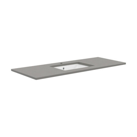 Fienza Sarah Dove Grey 1200 Undermount Basin-Top, 1 Tap Hole