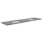 Fienza Sarah Dove Grey 1800 Undermount Basin-Top, Double Bowl, No Tap Hole
