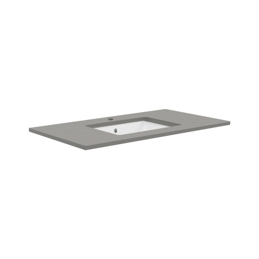 Fienza Sarah Dove Grey 900 Undermount Basin-Top, 1 Tap Hole