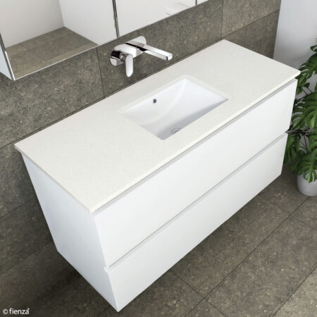 Fienza Sarah Roman Sand 1200 Undermount Basin-Top, No Tap Hole