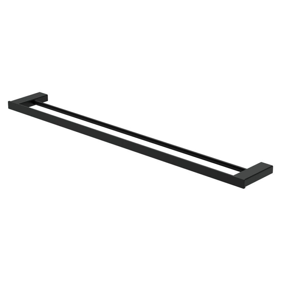 Fienza Tono Double Towel Rail, 810 mm, Matte Black