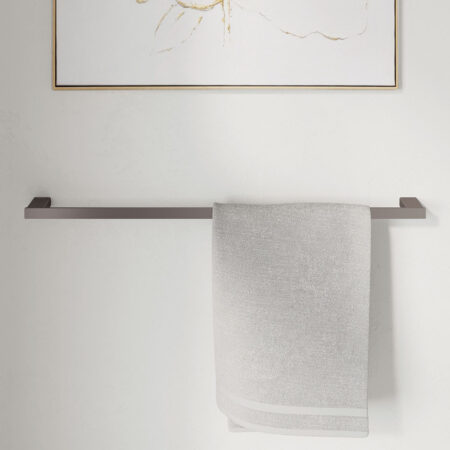 Fienza Tono Single Towel Rail, 610 mm, Gun Metal