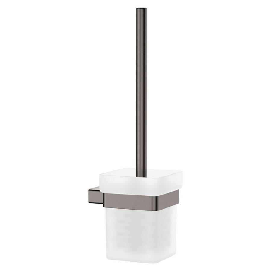 Fienza Tono Toilet Brush & Holder, Gun Metal