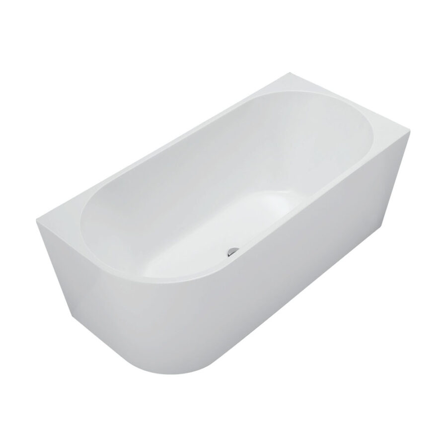 Fienza Isabella Left-Hand Acrylic Corner Bath, 1500mm