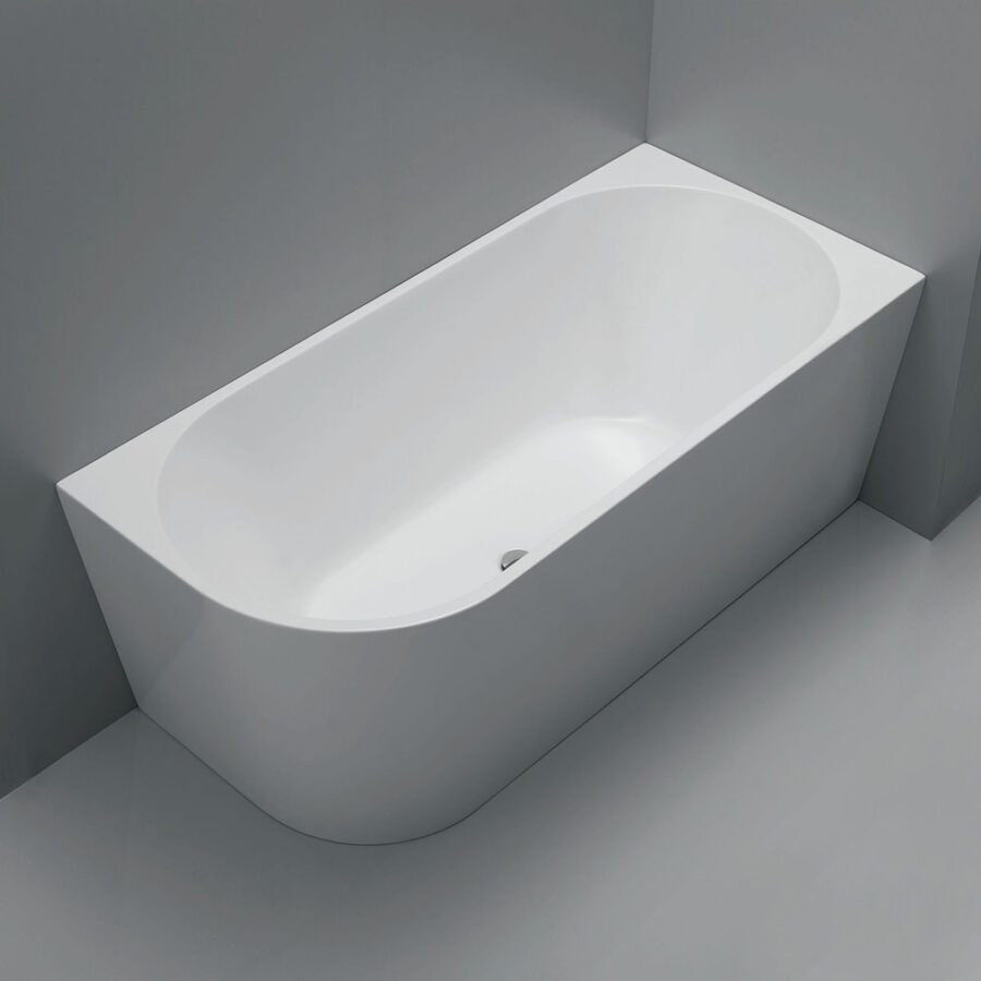 Fienza Isabella Left-Hand Acrylic Corner Bath, 1500mm