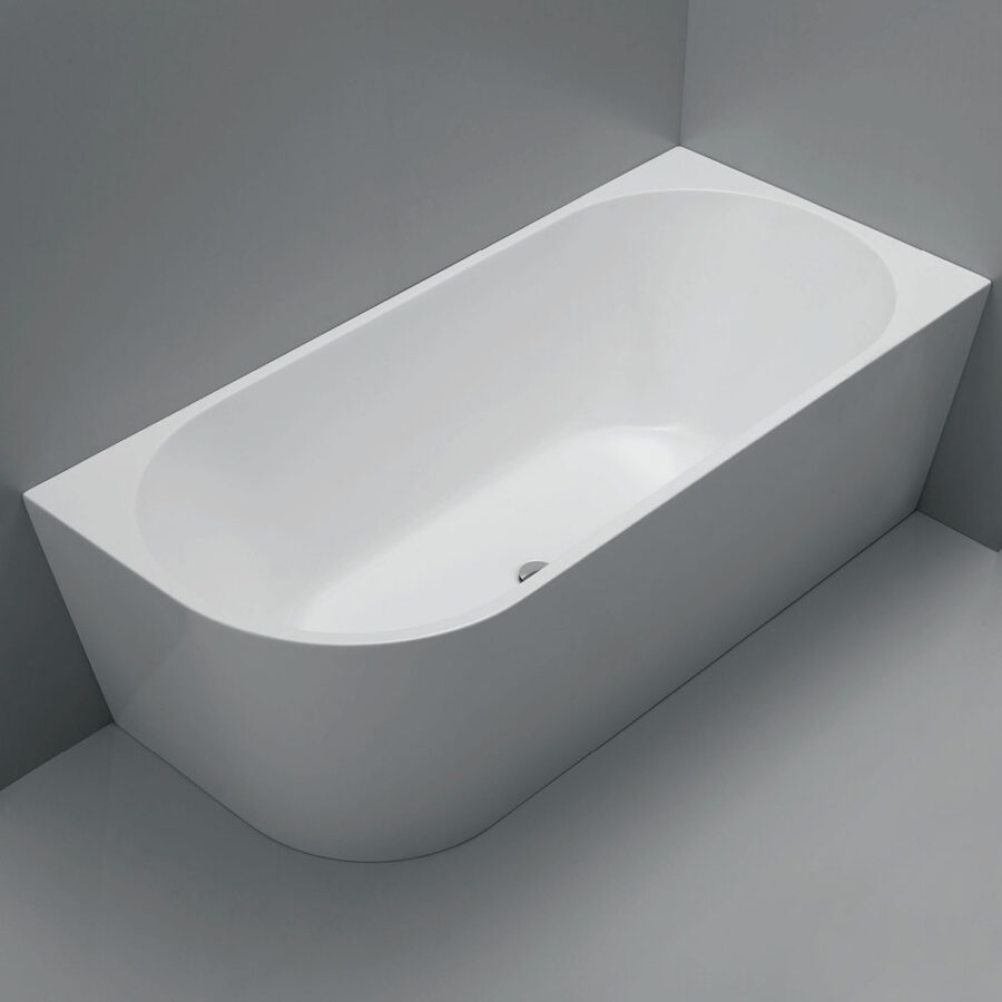 Fienza Isabella Left-Hand Acrylic Corner Bath, 1700mm