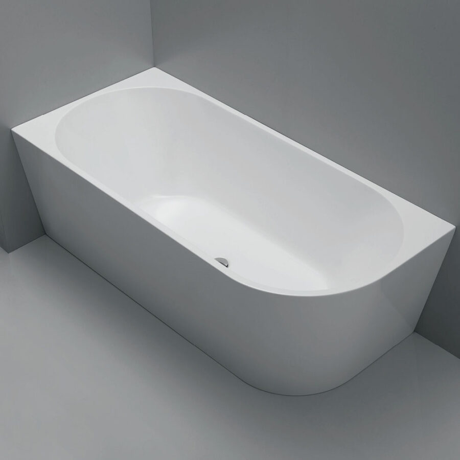 Fienza Isabella Right-Hand Acrylic Corner Bath, 1700mm