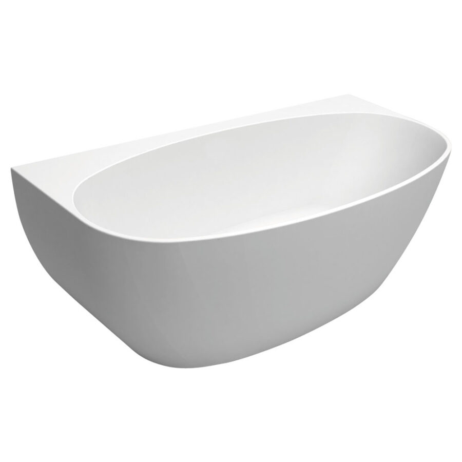 Fienza Keeto Back-To-Wall Acrylic Bath, 1700mm