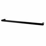 Rushy Black Single Towel Rail 600mm