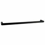 Rushy Black Single Towel Rail 800mm