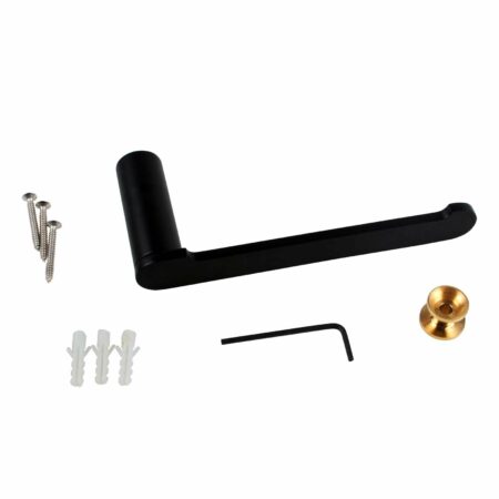 Rushy Black Toilet Paper Holder