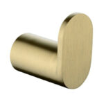 Rushy Brushed Brass Round Robe Hook