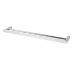 Rushy Brushed Nickel Double Towel Rail 800mm