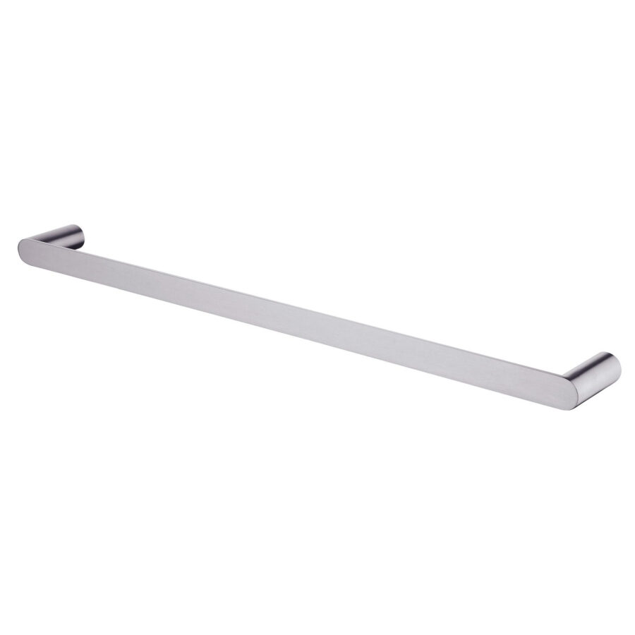 Rushy Brushed Nickel Single Towel Rail 600mm