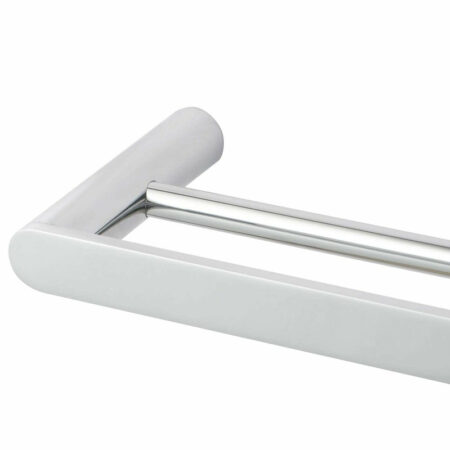 Rushy Chrome Double Towel Rail 600mm