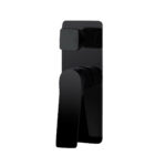 Rushy Square Black Wall Mixer With Diverter