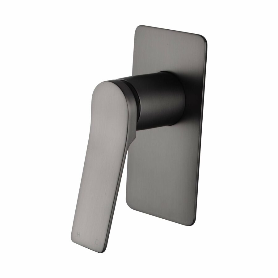 Rushy Square Brushed Gun Metal Grey Built-In Shower Mixer(Brass) Color Up