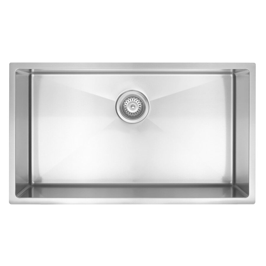 Kitchen Sink - Single Bowl 760 x 440 - Brushed Nickel