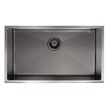 Kitchen Sink - Single Bowl 760 x 440 - Gunmetal Black