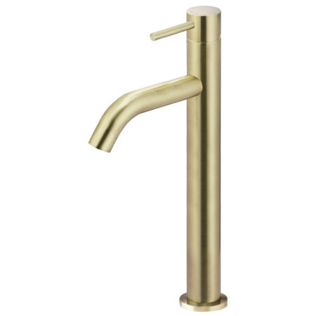 Meir Piccola Tall Basin Mixer Tap with 130mm Spout - PVD Tiger Bronze