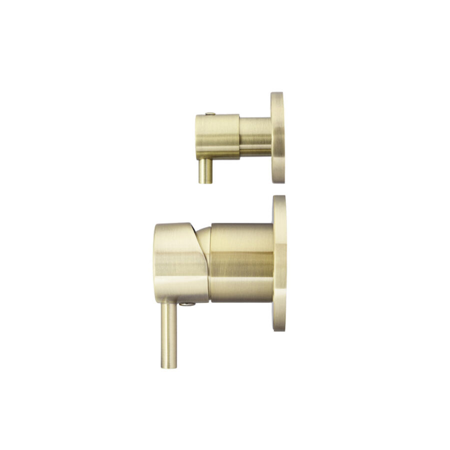 Round Diverter Mixer - PVD Tiger Bronze