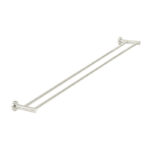 Round Double Towel Rail 900mm - PVD Brushed Nickel