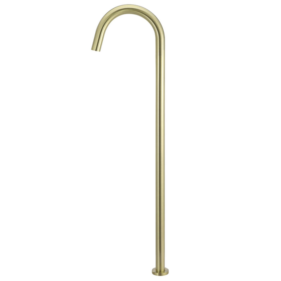 Round Freestanding Bath Spout - PVD Tiger Bronze