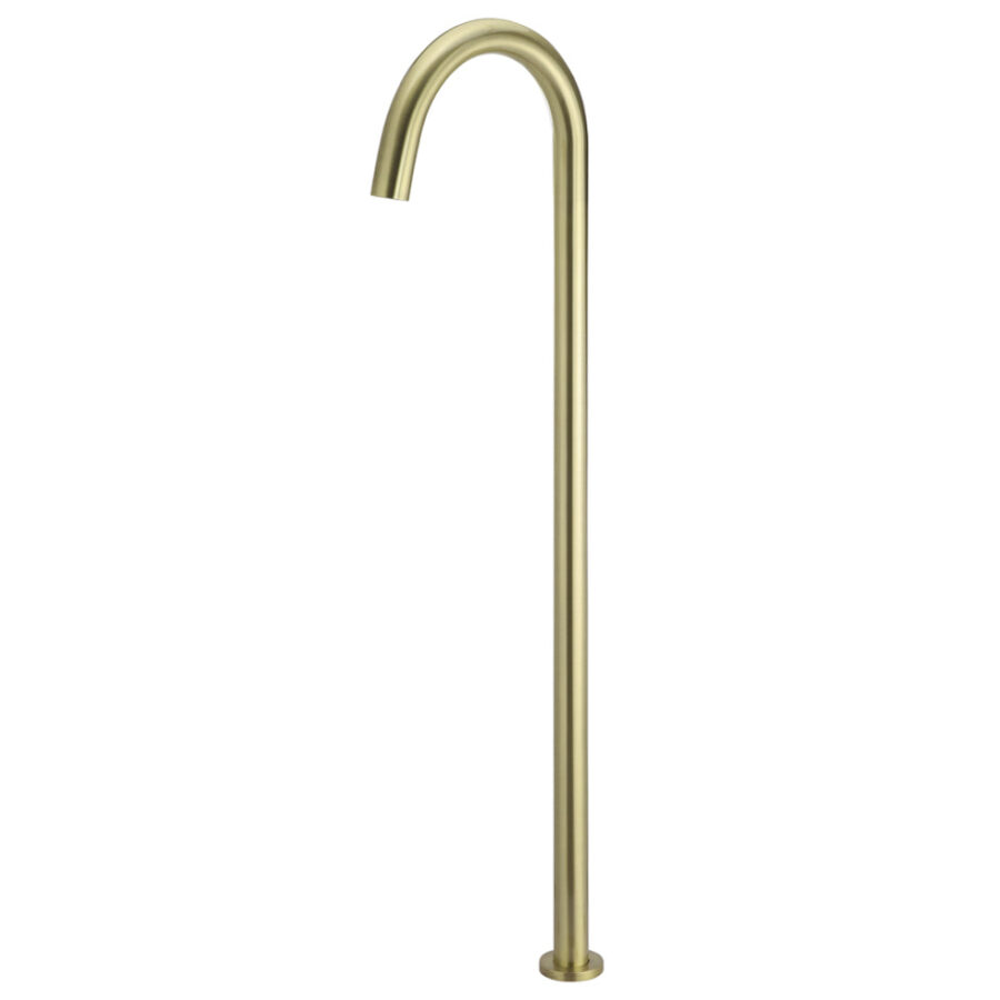 Round Freestanding Bath Spout - PVD Tiger Bronze