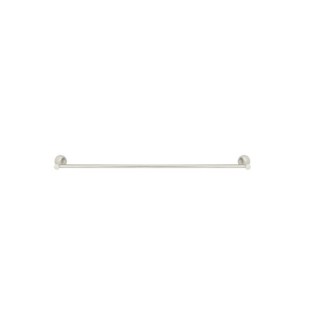 Meir Round Single Towel Rail 600mm - PVD Brushed Nickel