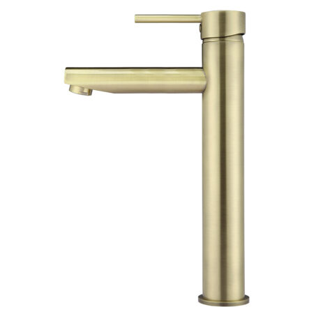 Round Tall Basin Mixer - PVD Tiger Bronze