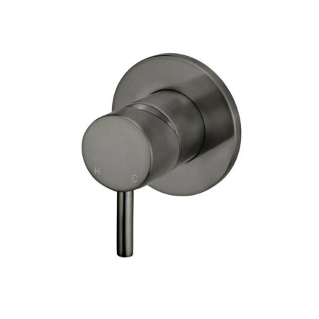 Round Wall Mixer Short Pin-Lever - PVD Shadow