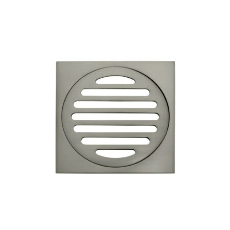 Square Floor Grate Shower Drain 100mm outlet - PVD Shadow