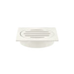 Square Floor Grate Shower Drain 80mm outlet - PVD Brushed Nickel