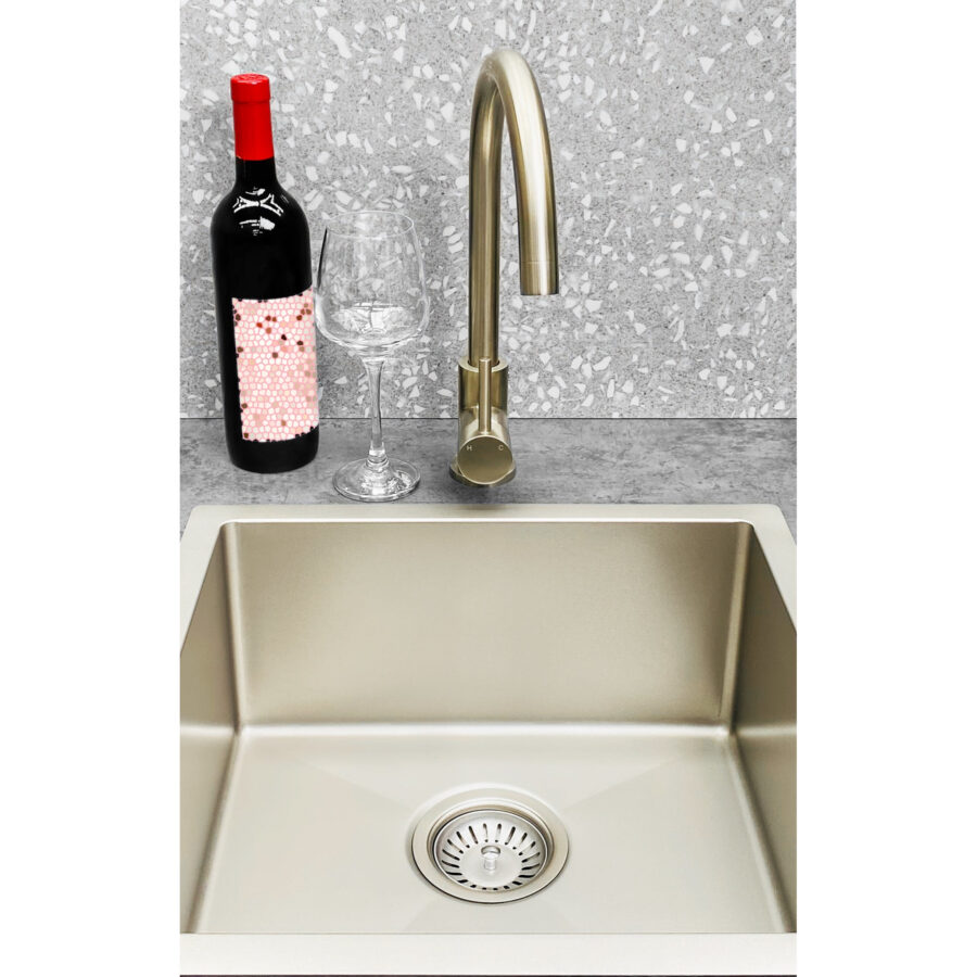 Kitchen Sink - Single Bowl 450 x 450 - Brushed Nickel