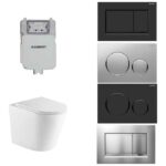 Geberit Sigma 8 Isabella Rimless In Wall Cistern Toilet Suite